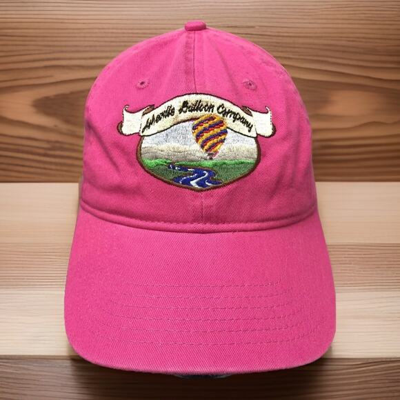 Asheville Balloon Co Rare Pink Cotton Strapback Event Hat Cap Fast Ship - Picture 1 of 11